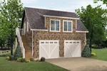 Building Plans Front of Home - Briona Garage With Loft 059D-6064 | House Plans and More