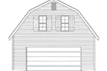 Building Plans Front Elevation - Penn Barn Style Garage 059D-6083 | House Plans and More