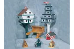 Birdhouse assortment has seven different kids of birdhouses that can be built in all sizes and shapes