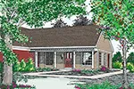 Traditional House Plan Front of House 075D-7501