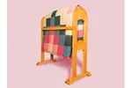 Sturdy all wood quilt rack is perfect for displaying a prized quilt collection