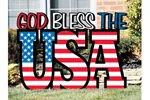 USA Yard art display is a great way to display your patriotism