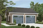 Building Plans Front Photo 02 - Gridstone Two-Car Garage 113D-6022 | House Plans and More