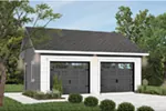 Building Plans Front Photo 03 - Gridstone Two-Car Garage 113D-6022 | House Plans and More