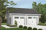 Building Plans Front Photo 04 - Gridstone Two-Car Garage 113D-6022 | House Plans and More