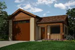 Building Plans Front of Home -  117D-6008 | House Plans and More