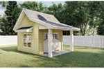 Building Plans Front of Home - Martha Shed With Covered Porch 125D-4500 | House Plans and More