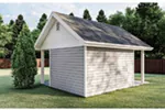 Building Plans Rear Photo 01 - Jennar Shed With Large Porch 125D-4502 | House Plans and More
