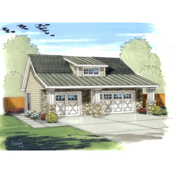 Echoridge Bungalow 3-Car Garage Plan 125D-6014 | House Plans and More