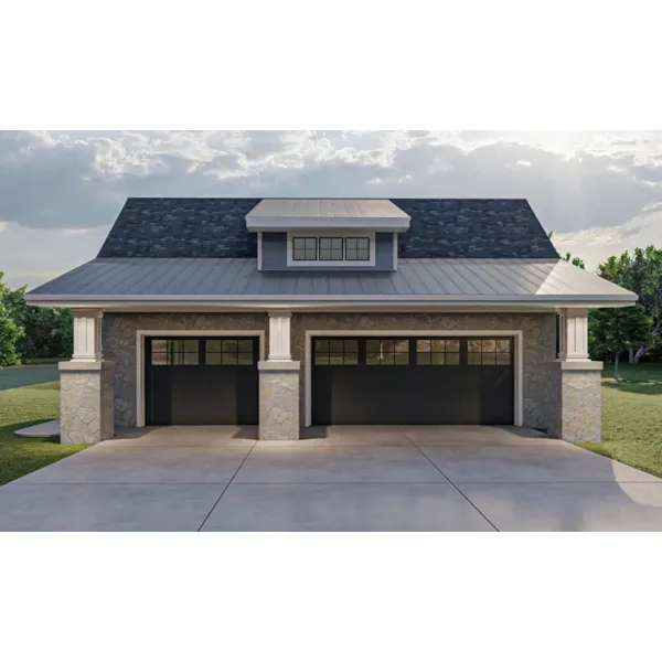 Echoridge Bungalow 3-car Garage Plan 125d-6014 