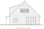 Building Plans Front Elevation -  133D-6010 | House Plans and More
