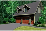 Mountain House Plan Front Photo 01 - Craig Apartment Garage 144D-0010 | House Plans and More